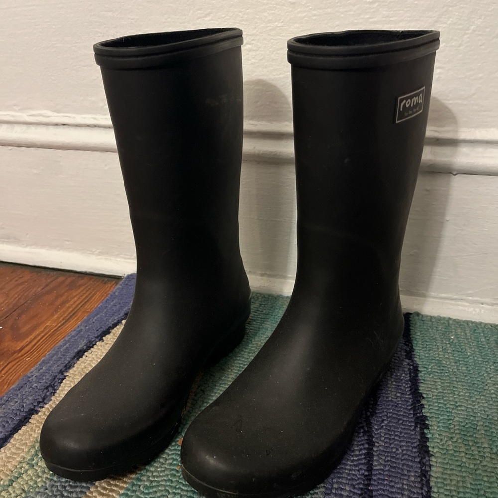 Black Roma Rain Boot